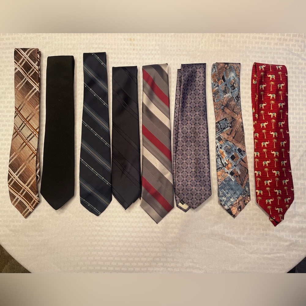 8 assorted mens ties